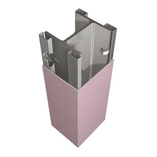 gypsum lined steel box|gyp frame encasement.